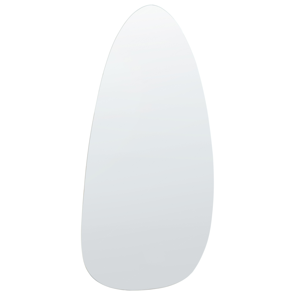 Beliani Led Bathroom Mirror Royer 60 Cm 130 Cm Silver
