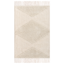 Kids Rug KHONOMA Light Beige 60 x 90 cm Cotton