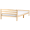 Beliani Bed Pine Wood ECHALLON 120 x 200 cm (EU Small Double) Light Brown 5