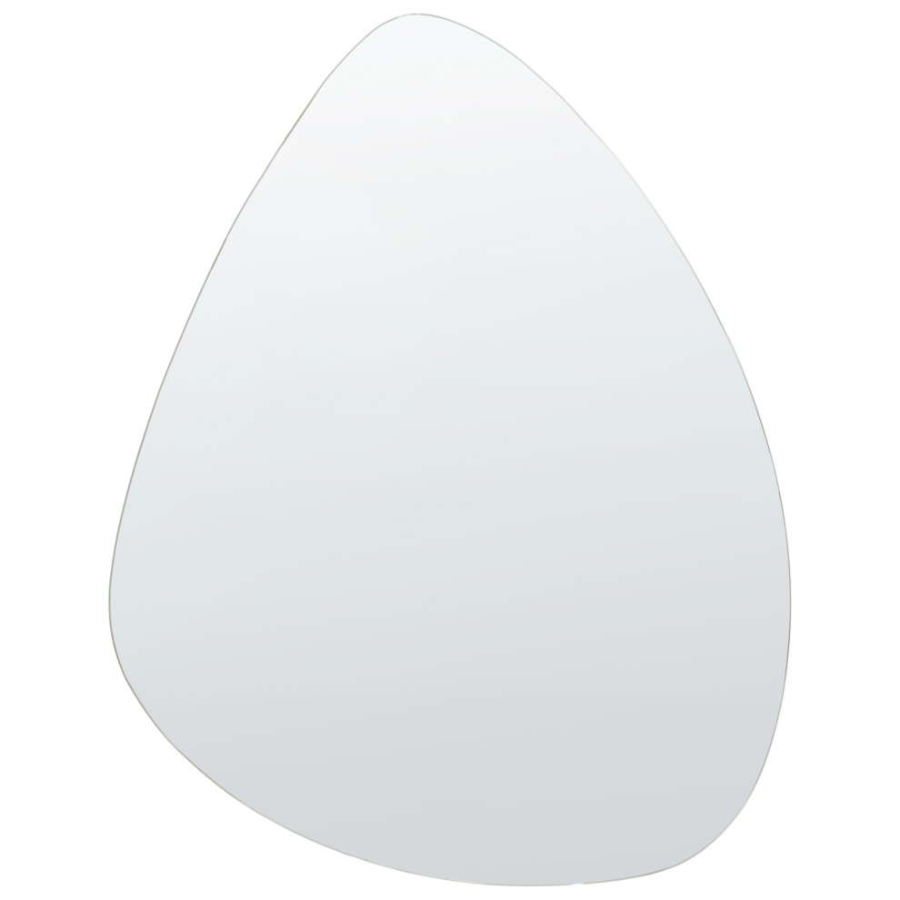 Beliani Led Bathroom Mirror Lugny 70 Cm 90 Cm Silver