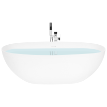 Freestanding Bathtub LAMANGA 1700 x 750 mm Solid Surface White