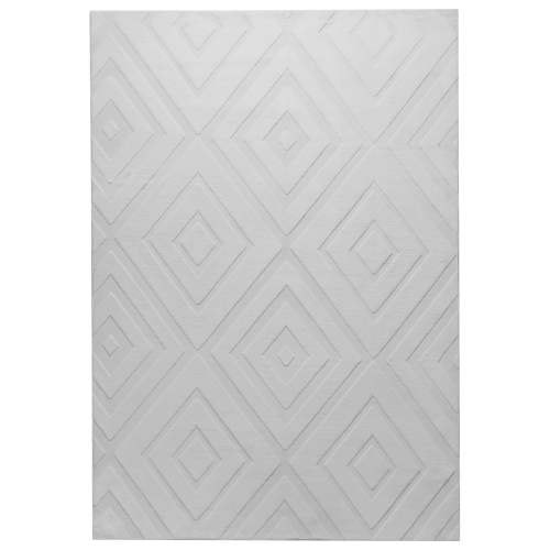 Beliani Rug BORAH Light Grey 160 x 230 cm