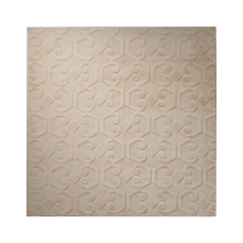 Rug GANNETT Beige 160 x 160 cm