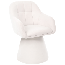 Dining Chair LIVONIA Chenille Off-White