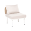 Beliani Garden 1-Seat Section BAUCINA Light Beige 1
