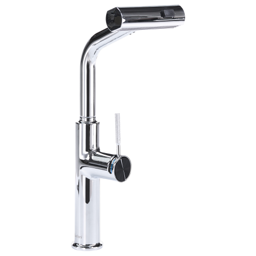 Beliani Kitchen Pull Out Tap PEGUCHE Grey