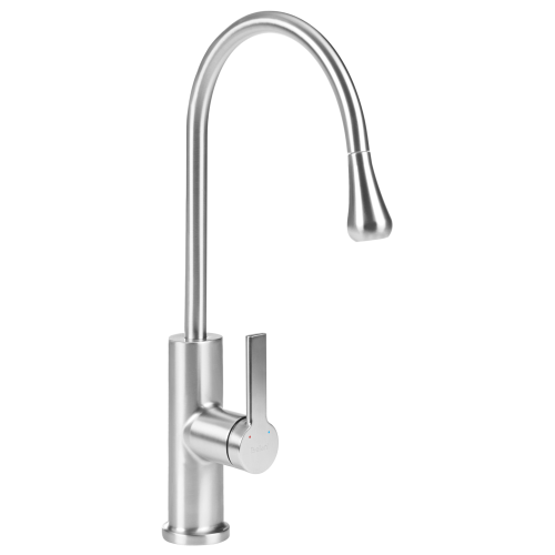 Beliani Kitchen Pull Out Tap NEUQUEN Silver