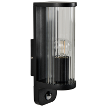 Outdoor Wall Light MOSSAT with Motion Sensor Black