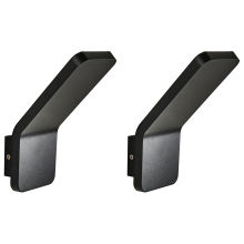 Set of 2 Outdoor LED Wall Lights TYNET Black