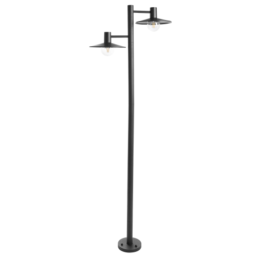 Beliani Outdoor Lamp Post BARALIA Black