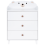 Beliani 3 Drawer Chest MIMILI 79 cm White 4