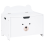 Beliani Toy Box MIMILI 48 cm White with Bench 1