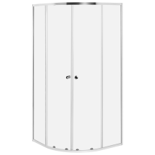 Shower Enclosure ONELLI 900 x 900 x 1900 mm Silver