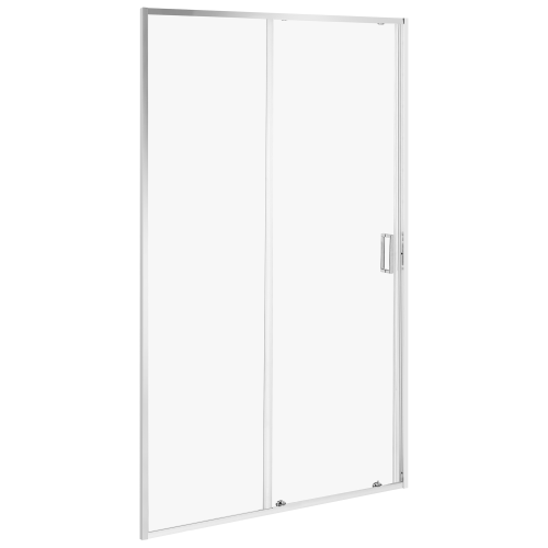 Beliani Sliding Shower Door YAURI 1200 x 1900 mm Silver