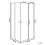 Beliani Shower Enclosure HUAPI 900 x 900 x 1900 mm Silver 3