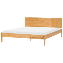 Bed Pine Wood FLAVIGNAC 180 x 200 cm (EU Super King) Light Brown