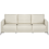 Beliani Sofa 3 Seater CILENS Fabric Light Beige 1