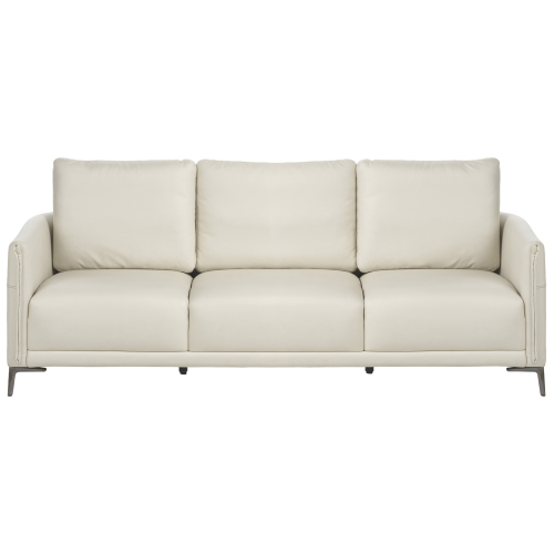 Beliani Sofa 3 Seater CILENS Fabric Light Beige