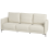 Beliani Sofa 3 Seater CILENS Fabric Light Beige 4
