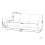 Beliani Sofa 3 Seater CILENS Fabric Light Beige 3