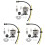 3X Carburetor for  TH23 TH26 TH34 23CC 25CC 26CC 33CC 35CC  Kit Replace 1