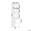 Beliani Bathroom Cabinet APPROUAGUE 30 cm White 3