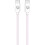 USB-C - Câble USB-C 60W 1,5 m Rose 1