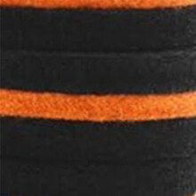 10 Stuks Plank Drum Stuk Zwart-Oranje Dubbele Kleur Haarpad, Bekkenstandaard Vilten Ringen voor Drumset Onderdelenpakket, Drumonderdelen