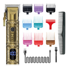 HATTEKER RFC-6918 Hair Clippers for Men LED Display Cordless Hair Trimmer Rechargeable