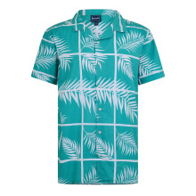 (M, Sea Green) Bench Mens Patterned Tailored Shirt