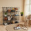Modular Wire Grid Shelving System - Metal Mesh - White - Customizable Storage Cabinet with 16 Cubes 1