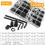 1060Pcs Flat  Hex Socket Cap Screw Kit M2-M5 Carbon Steel Countersunk  Bolt Screw Nut Assortment Kit 3