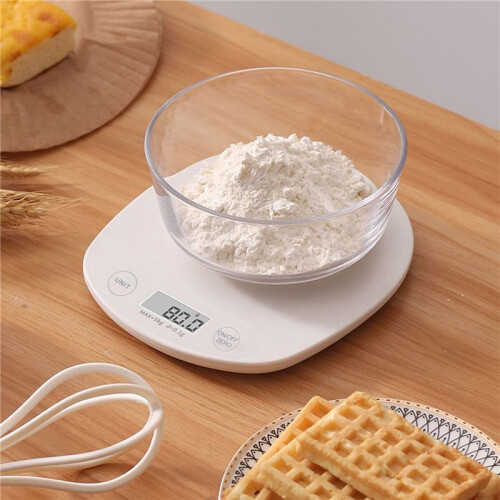 5KG Precision Digital Kitchen Scale Compact & Stylish Led Display Food Cooking Scale for Kitchen Cooking Baking 2