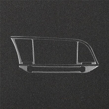 Soft Carbon Fiber for 2017 2018 2019 2020 Center Console Navigation Cover Trim Panel Frame Accessories
