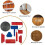 Wood Grain Tool Set,Printed Art Wood Grain Tools Texture Roller,Texture Tools for Interior Wall DIY Design Decoration 3