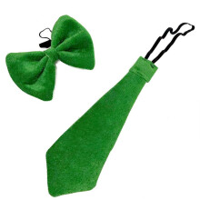 Nieuwigheden Unisex Volwassen Saint Patrick'S Day Kabouter Groene Hoge Hoed met Elegante Hoeden Stropdas voor Feestkostuum Cosplay