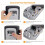 Key Lock Box Wall Mounted Grey and Black 2 Pack 7