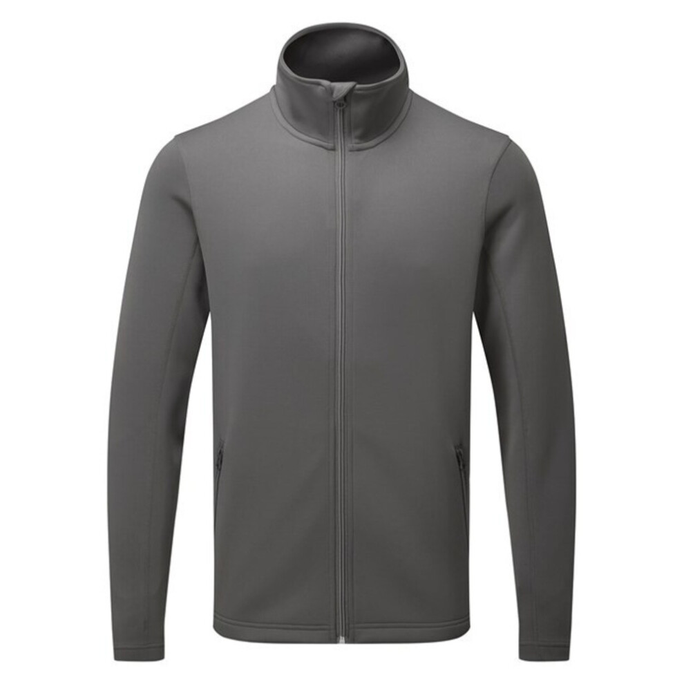 Premier (S, Dark Grey) Mens Sustainable Zipped Jacket