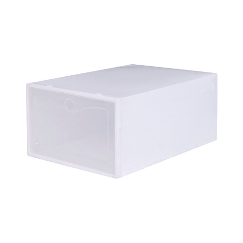 6Pcs Shoe Display Cases Box Rack Large Storage Cabinet Oragniser Drawer