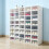 6Pcs Shoe Display Cases Box Rack Large Storage Cabinet Oragniser Drawer 14