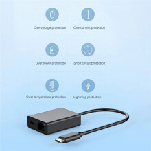 For TV 4K USB Dock Adapter USB C Ethernet USB C to Ethernet Adapter Plug and Support PD Charging