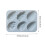 Easter Egg Mold 2 Pack Jumbo Easter Chocolate Mold Silicone Easter Egg Muffin Cupcake 6