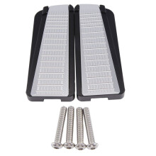 Motorcycle Front Foot Pegs Widen Footrest Pad Foot Rests Pedal for VOGE DS525X 525 X 525DSX 525 DSX(Silver+Black)