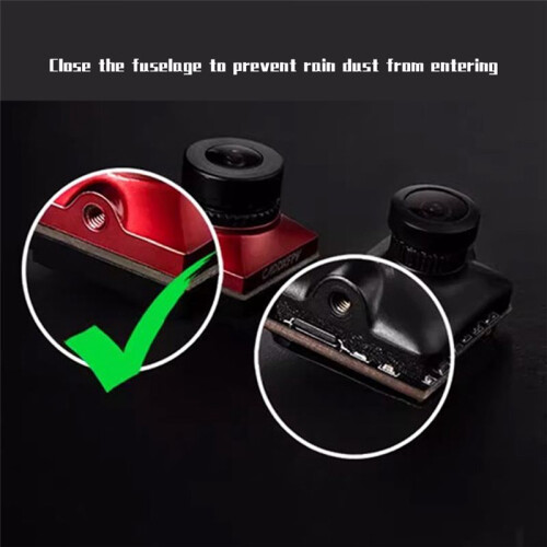For Caddx Ratel2 Analog Camera 500MP Pixel 165 Viewing Angle Traverser FPV Versatile Convenience Camera, Red 2