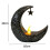 2Pcs Ramadan Decorations EID Decorations Ramadan Kareem Tabletop Ramadan Lanterns(Black+Silver) 6