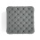 Grey Velvet Tufted Square Footstool 62×62×40cm 4
