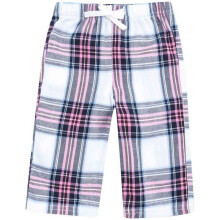 (18-24 Months, White/Pink) Larkwood Baby Tartan Lounge Pants