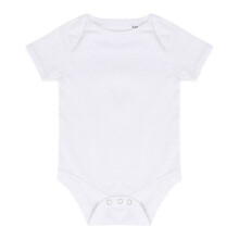 (0-3 Months, White) Larkwood Baby Essential Short-Sleeved Bodysuit