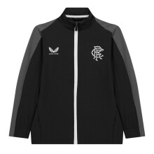 (13 Years, Black) Castore Childrens/Kids Rangers FC Mock Neck Relaxed Fit Track Jacket