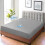 (Grey, Double ) 2 Pack  Waterproof Fitted Sheet Extra Deep Skirt 30cm 6